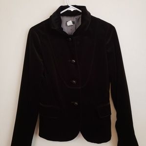 J.Crew velvet smoking jacket